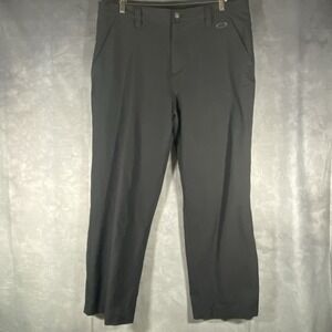 Oakley Mens 36X32 Pants Hiking Black Nylon Blend Golf Performance Activewear